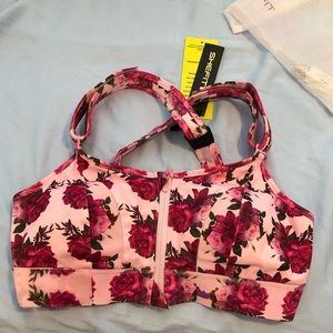 Rose print Shefit Ultimate Sports Bra 1L